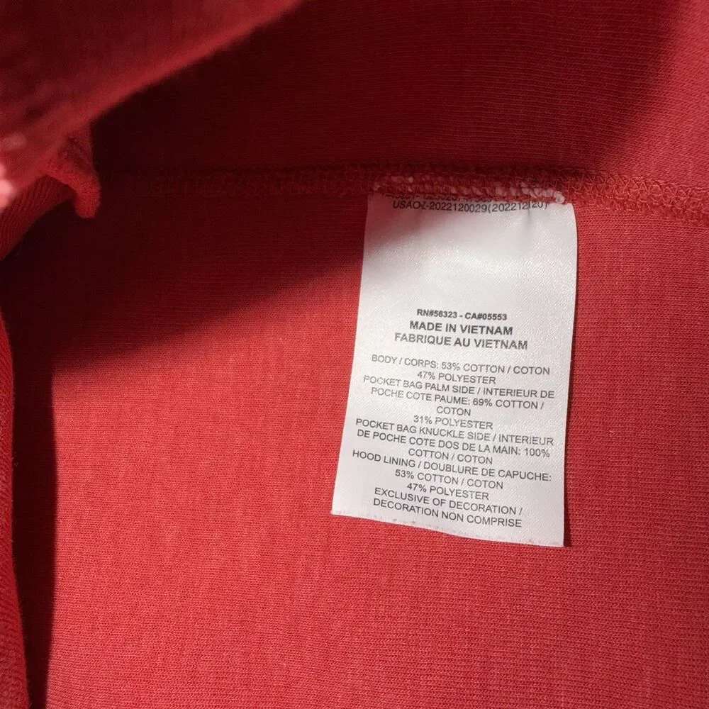 Nike Sportswear Tech Red Men's Fleece Pullover Hoodie Size Medium Tall